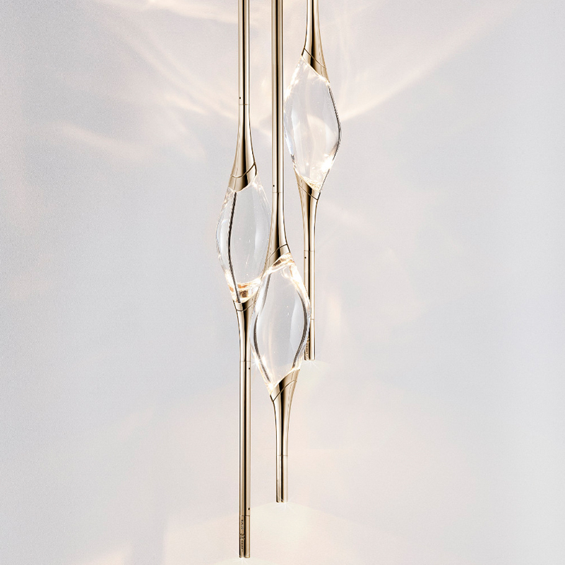 Подвесной светильник 12 Round Chandelier Gold Глянцевое золото Прозрачный Подвесной светильник 12 Round Chandelier Gold Глянцевое золото Прозрачный в Рязани | Loft Concept