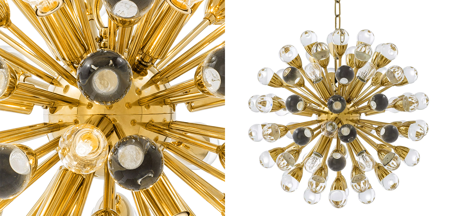 Люстра Eichholtz Chandelier Anto S Gold - фото