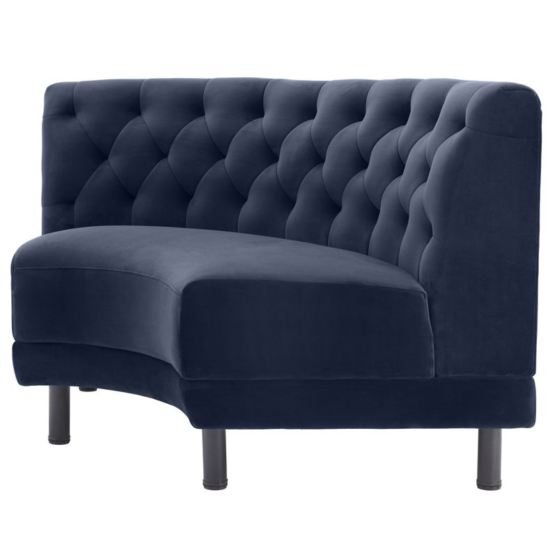 Диван Eichholtz Sofa Rochdale II Сапфирово-синий Черный Диван Eichholtz Sofa Rochdale II Сапфирово-синий Черный в Рязани | Loft Concept