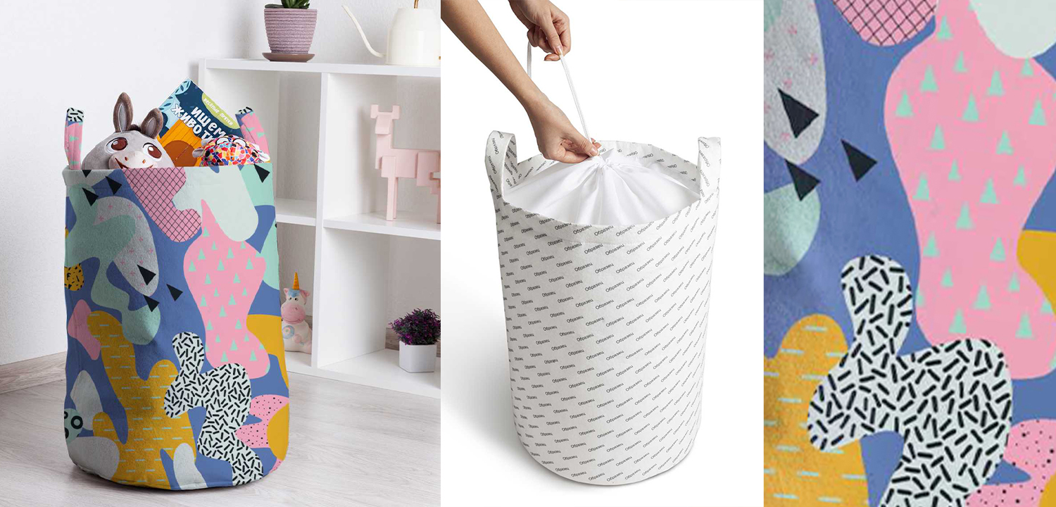 Корзина Pastel Abstraction Basket - фото