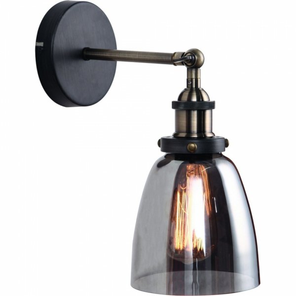 Бра Smoke Glass cloche Wall Lamp Бра Smoke Glass cloche Wall Lamp в Рязани | Loft Concept
