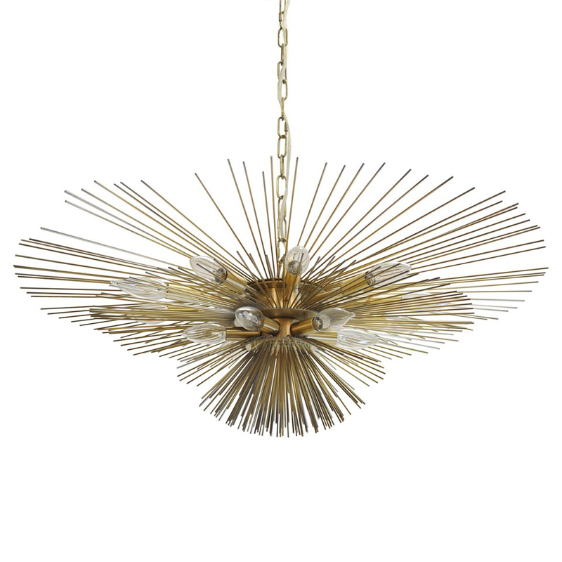 Люстра Circular Rays Astra Chandelier Латунь Люстра Circular Rays Astra Chandelier Латунь в Рязани | Loft Concept