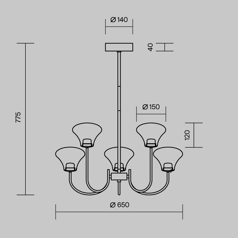 Люстра подвесная Dynasty 3000К в Рязани