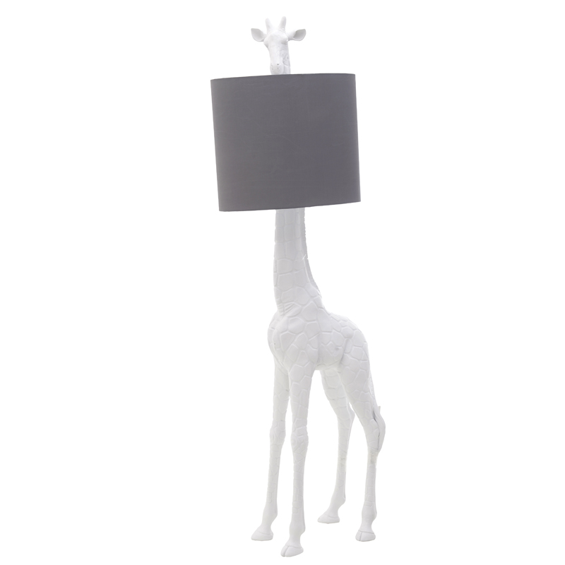 Торшер White Giraffe Floor lamp Белый Серый Торшер White Giraffe Floor lamp Белый Серый в Рязани | Loft Concept