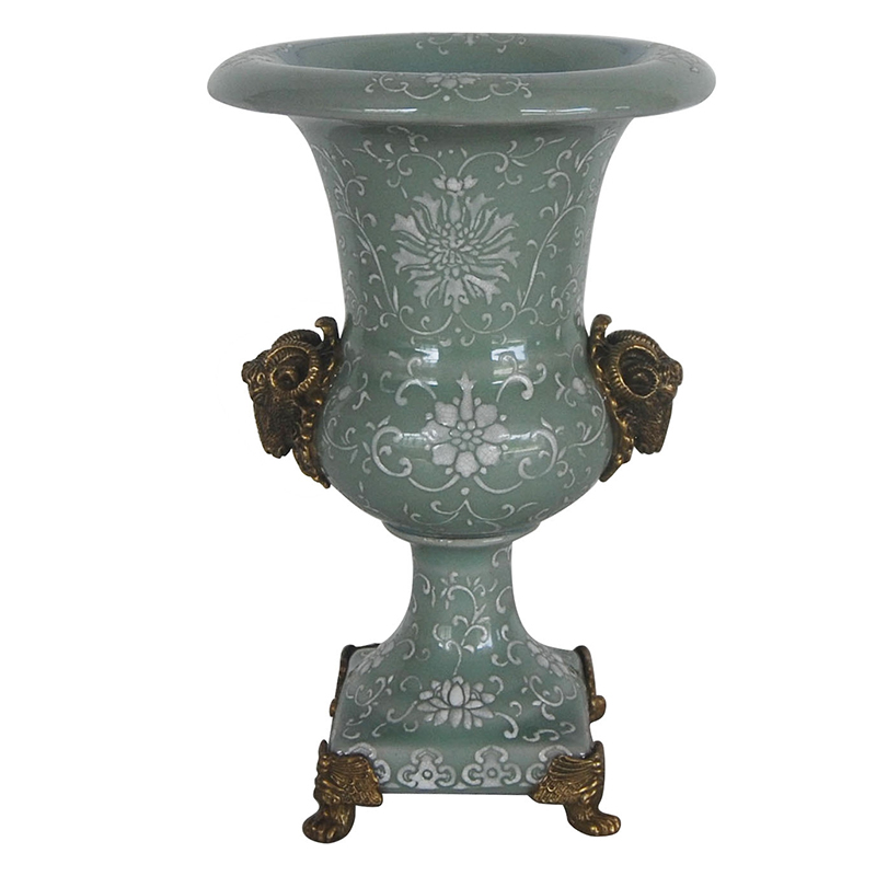 Ваза Bronze Aries Gray Vase Бронза Серый Ваза Bronze Aries Gray Vase Бронза Серый в Рязани | Loft Concept