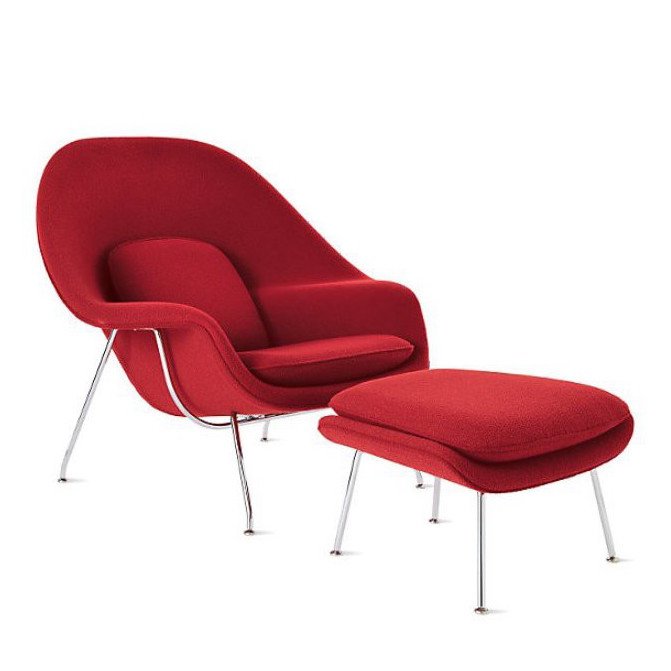 Кресло Womb Chair and Ottoman Кресло Womb Chair and Ottoman в Рязани | Loft Concept