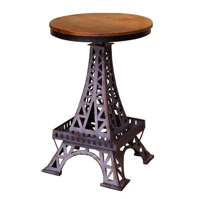 Барный стул Eiffel Tower Bar Stool Коричневый Черный в Рязани | Loft Concept 