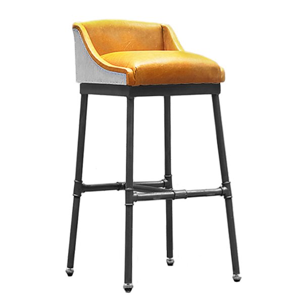 Барный стул Iron Scaffold Bar stool Yellow Желтый Темный хром Барный стул Iron Scaffold Bar stool Yellow Желтый Темный хром в Рязани | Loft Concept