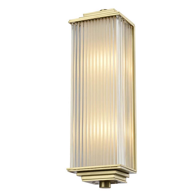 Бра Brion Glass Rectangle Wall Lamp Brass Латунь Прозрачный (Transparent) Бра Brion Glass Rectangle Wall Lamp Brass Латунь Прозрачный (Transparent) в Рязани | Loft Concept