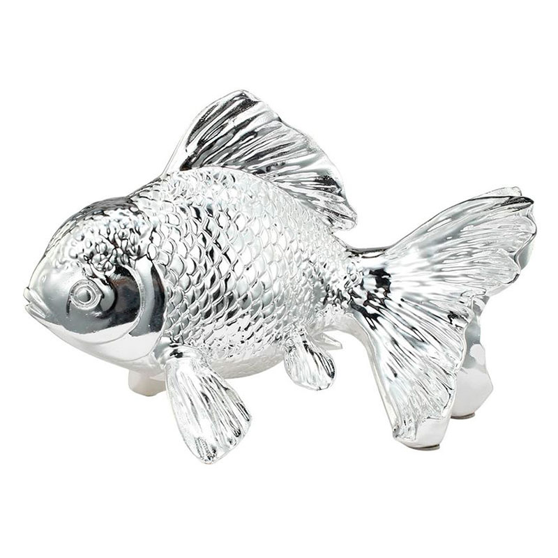 Статуэтка серебряная рыбка Fish Серебряный Статуэтка серебряная рыбка Fish Серебряный в Рязани | Loft Concept