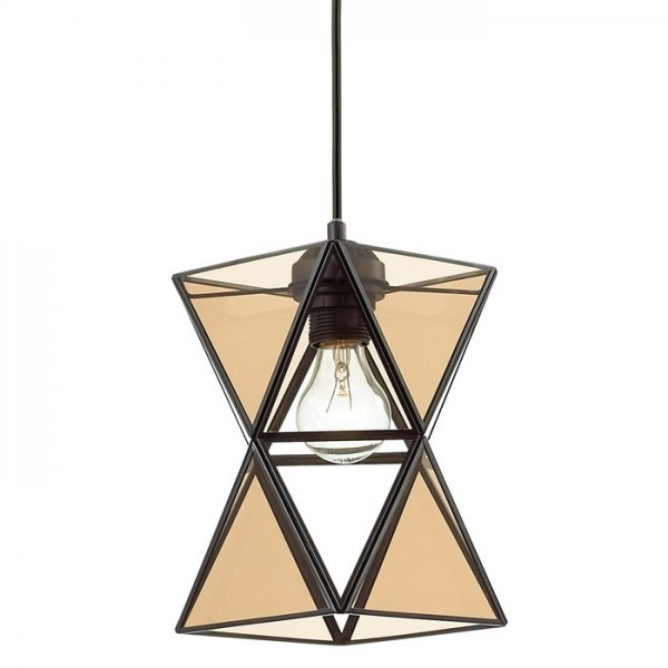 Подвесной светильник PolyPyramid Glass Pendant Cognac Янтарь (Amber) Подвесной светильник PolyPyramid Glass Pendant Cognac Янтарь (Amber) в Рязани | Loft Concept