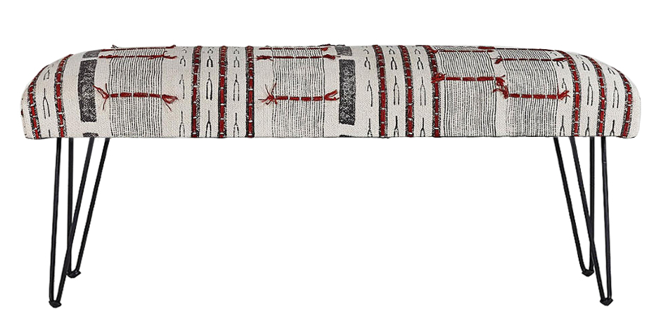 Оттоманка Ivory and Red Kelim Ornament - фото №1