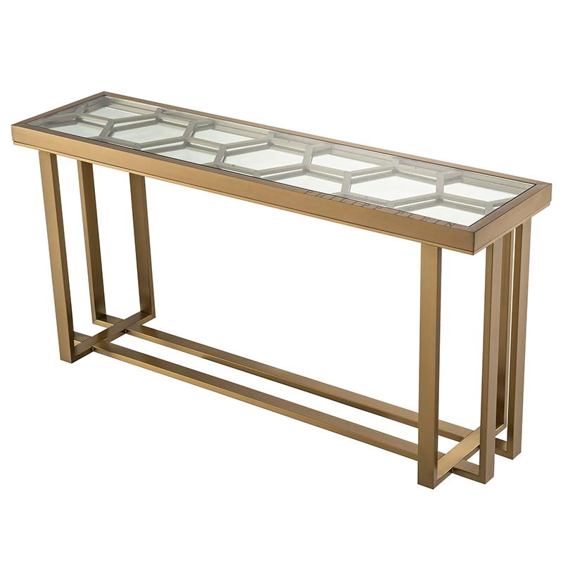 Консоль Philipp Plein Console Table Skeleton Золотой Прозрачное Стекло Консоль Philipp Plein Console Table Skeleton Золотой Прозрачное Стекло в Рязани | Loft Concept