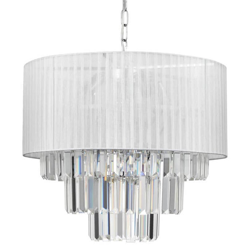 Люстра Laurella Chandelier Прозрачный (Transparent) Хром Люстра Laurella Chandelier Прозрачный (Transparent) Хром в Рязани | Loft Concept