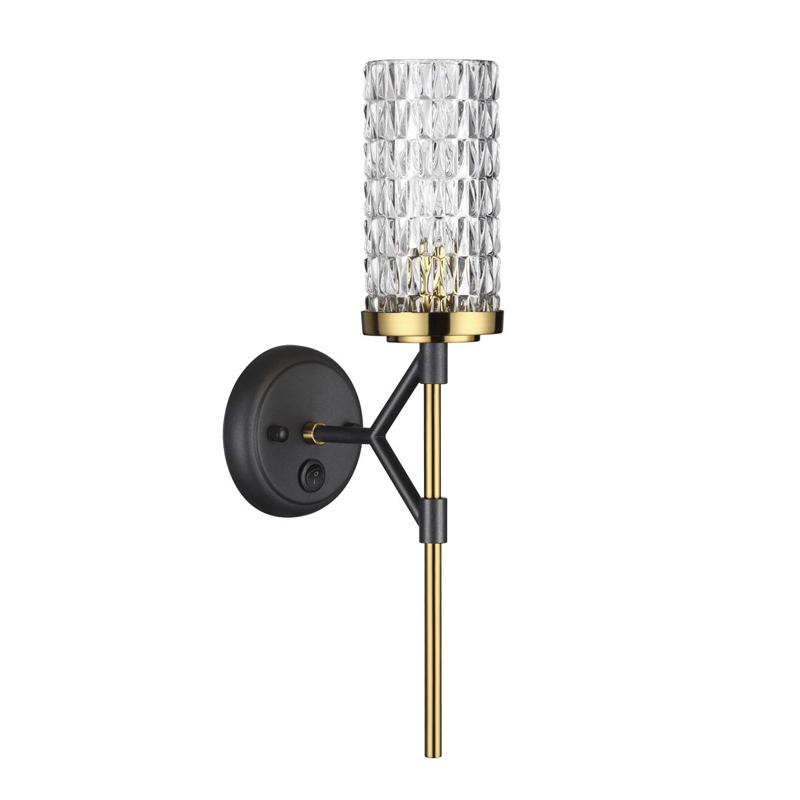 Бра Aspiring Upward Sconce Черный Глянцевое золото Бра Aspiring Upward Sconce Черный Глянцевое золото в Рязани | Loft Concept