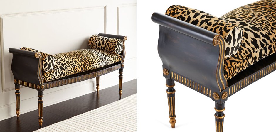 Оттоманка Attina Leopard Bench Оттоманка Attina Leopard Bench - Loft-Concept в Рязани