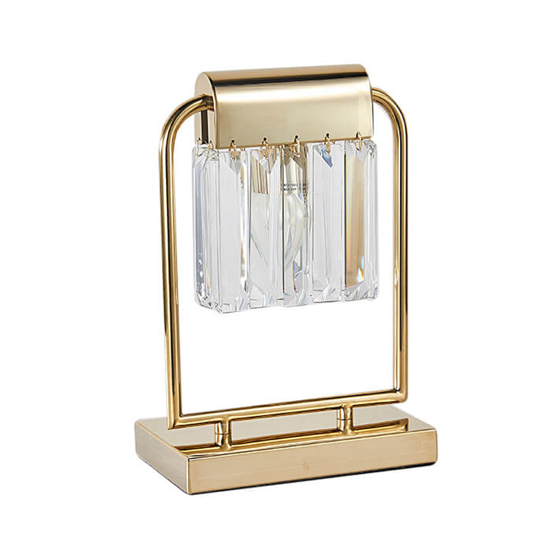 Настольная лампа Crystal Pendants gold Прозрачное Стекло Глянцевое золото Настольная лампа Crystal Pendants gold Прозрачное Стекло Глянцевое золото в Рязани | Loft Concept