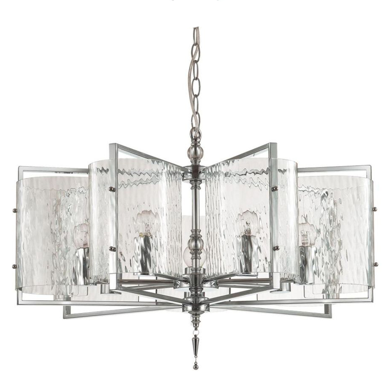 Люстра Karissa Chrome Chandelier 65 Хром Прозрачный (Transparent) Люстра Karissa Chrome Chandelier 65 Хром Прозрачный (Transparent) в Рязани | Loft Concept