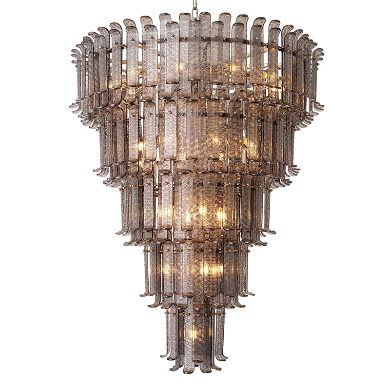 Люстра Philipp Plein Chandelier Rodeo Drive XXL Серый Никель Люстра Philipp Plein Chandelier Rodeo Drive XXL Серый Никель в Рязани | Loft Concept