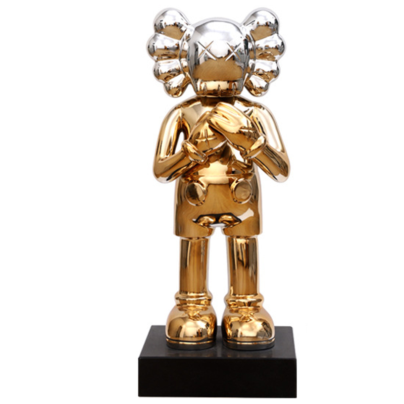 Статуэтка KAWS Gradient Gold Silver on stand Золотой Серебряный в Рязани | Loft Concept 