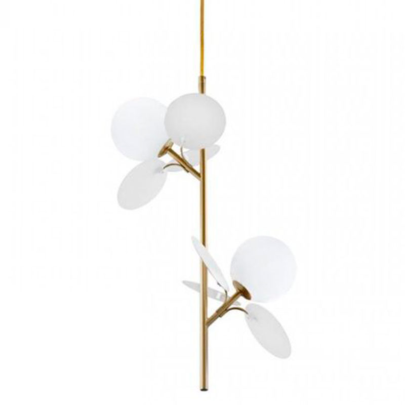 Люстра MATISSE Pendant Double White Золотой Белый Люстра MATISSE Pendant Double White Золотой Белый в Рязани | Loft Concept