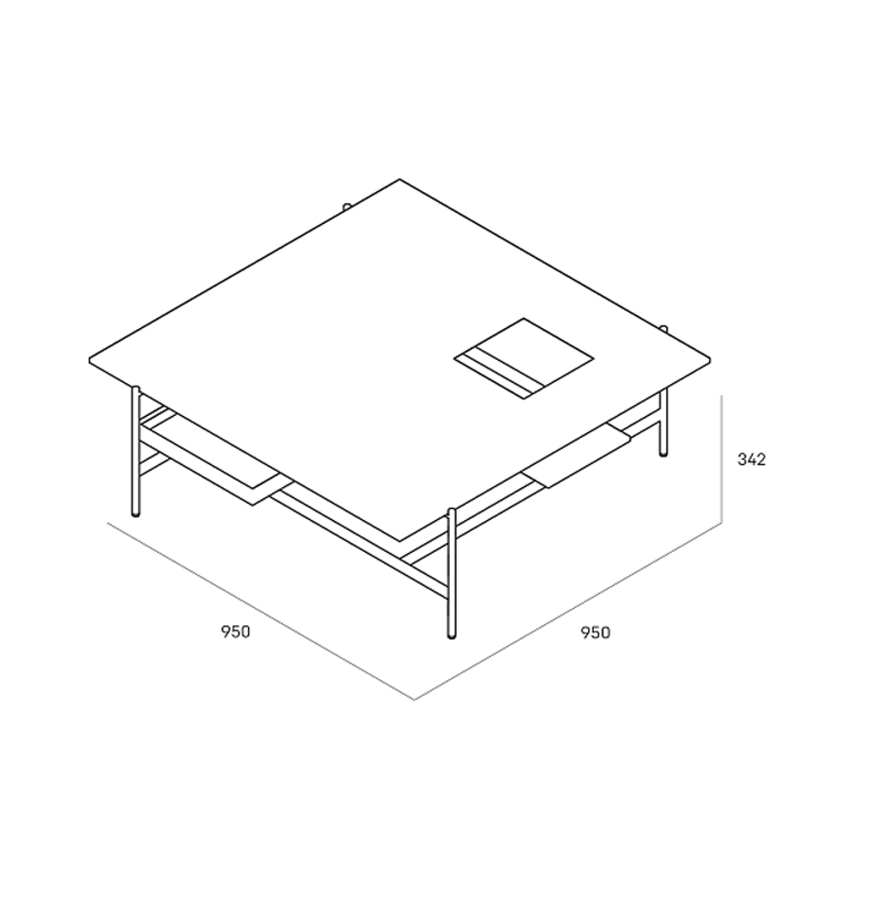 Karat журнальный столик цвета серый камень с съемным подносом в Рязани