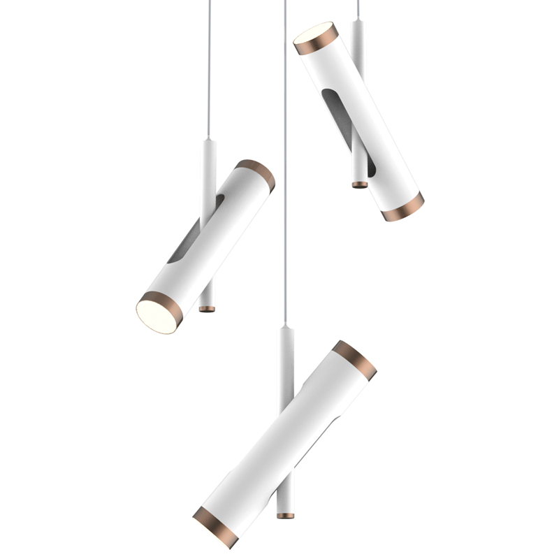 Люстра Rainer Chandelier Trio white Белый Золотой Люстра Rainer Chandelier Trio white Белый Золотой в Рязани | Loft Concept