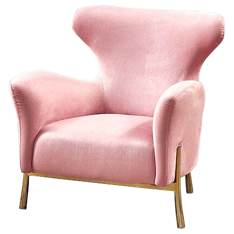 Кресло Blount Chair Золотой Розовый Кресло Blount Chair Золотой Розовый в Рязани | Loft Concept