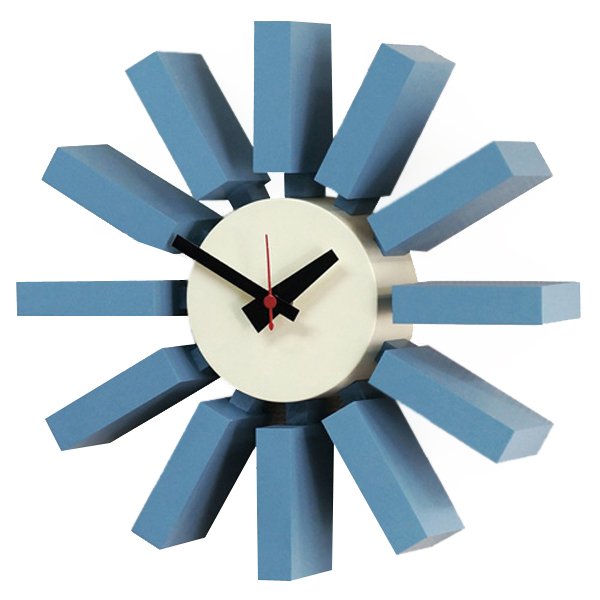 Часы George Nelson Block Clock Blue Голубой Часы George Nelson Block Clock Blue Голубой в Рязани | Loft Concept