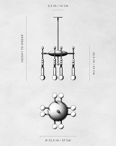Люстра TALISMAN 8 патронов по дизайну студии Apparatus Люстра TALISMAN 8 патронов по дизайну студии Apparatus в Рязани