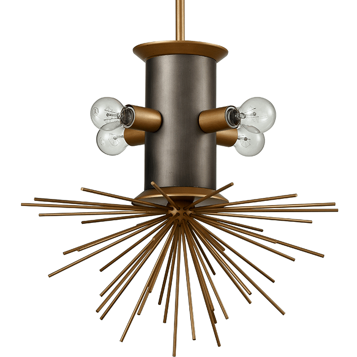 Подвесной светильник Hedgehog Chandelier Латунь Подвесной светильник Hedgehog Chandelier Латунь в Рязани | Loft Concept