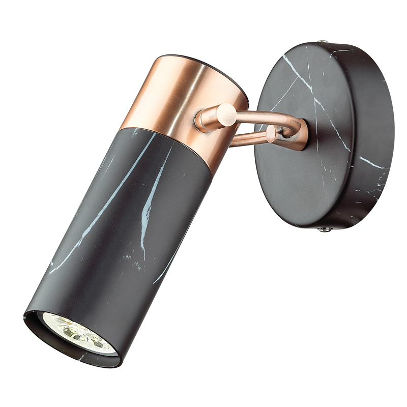 Бра Nadine Sconce black Черный матовый Медь в Рязани | Loft Concept 