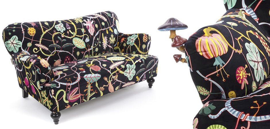 Диван Seletti Botanical Diva Sofa Black Диван Seletti Botanical Diva Sofa Black - Loft-Concept в Рязани