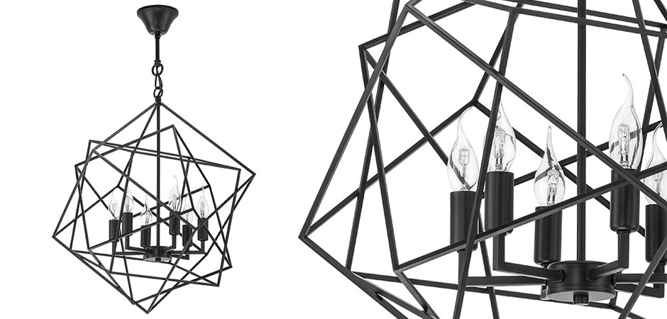 Люстра CUBIST Chandelier Black Люстра CUBIST Chandelier Black - Loft-Concept в Рязани