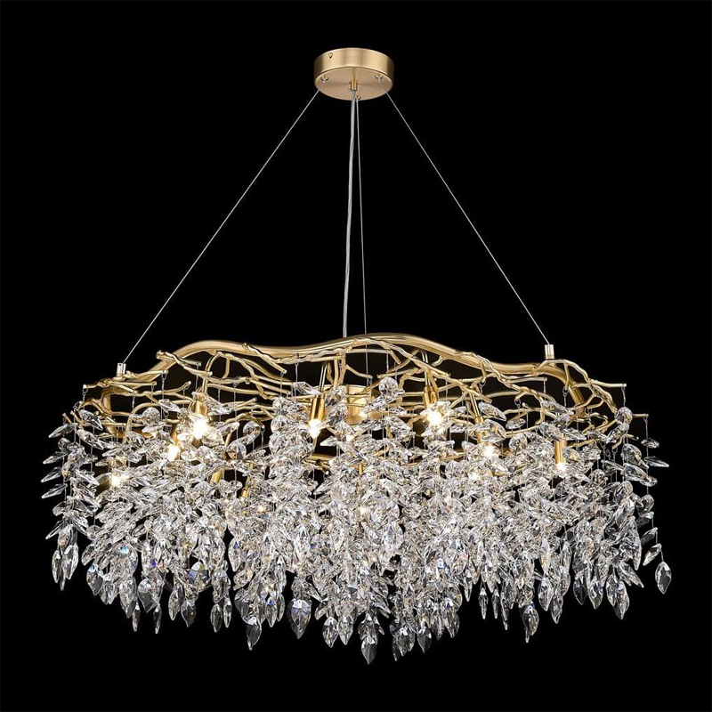Хрустальная Люстра Diana Gold Average Золотой в Рязани | Loft Concept 