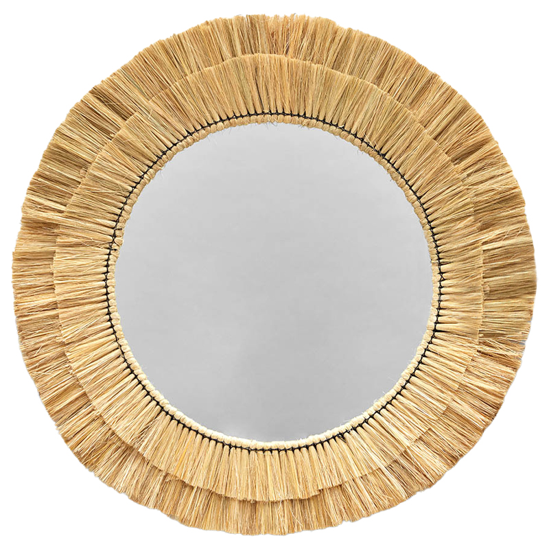 Круглое зеркало с плетеной рамой Jyoti Wicker Mirror Древесина Зеркало Круглое зеркало с плетеной рамой Jyoti Wicker Mirror Древесина Зеркало в Рязани | Loft Concept