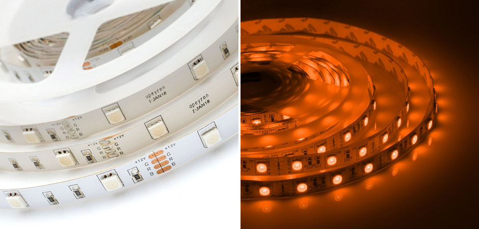 Комплект светодиодной ленты 7,2W/m 30LED/m 3528SMD разноцветный 5M Комплект светодиодной ленты 7,2W/m 30LED/m 3528SMD разноцветный 5M - Loft-Concept в Рязани