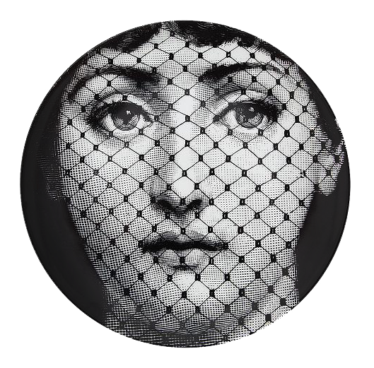 Декоративная тарелка Fornasetti 078 Черный Декоративная тарелка Fornasetti 078 Черный в Рязани | Loft Concept
