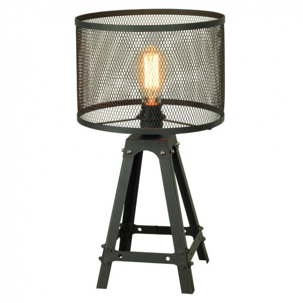 Настольная лампа Radial Cage Table Lamp Черный Настольная лампа Radial Cage Table Lamp Черный в Рязани | Loft Concept