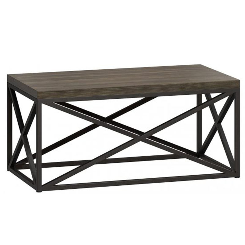 Кофейный стол Industrial Oak Geometric Coffee Table Серый Черный Кофейный стол Industrial Oak Geometric Coffee Table Серый Черный в Рязани | Loft Concept