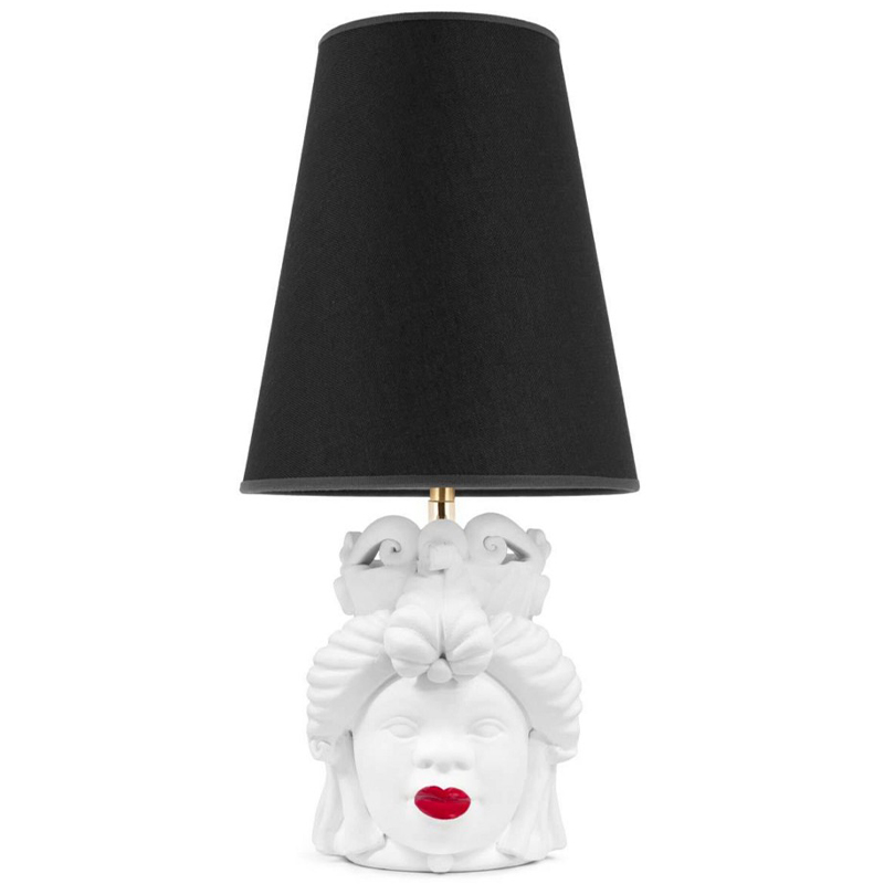 Настольная лампа Table Lamp Moro Lady Small Lipstick Black Белый Черный Красный Настольная лампа Table Lamp Moro Lady Small Lipstick Black Белый Черный Красный в Рязани | Loft Concept