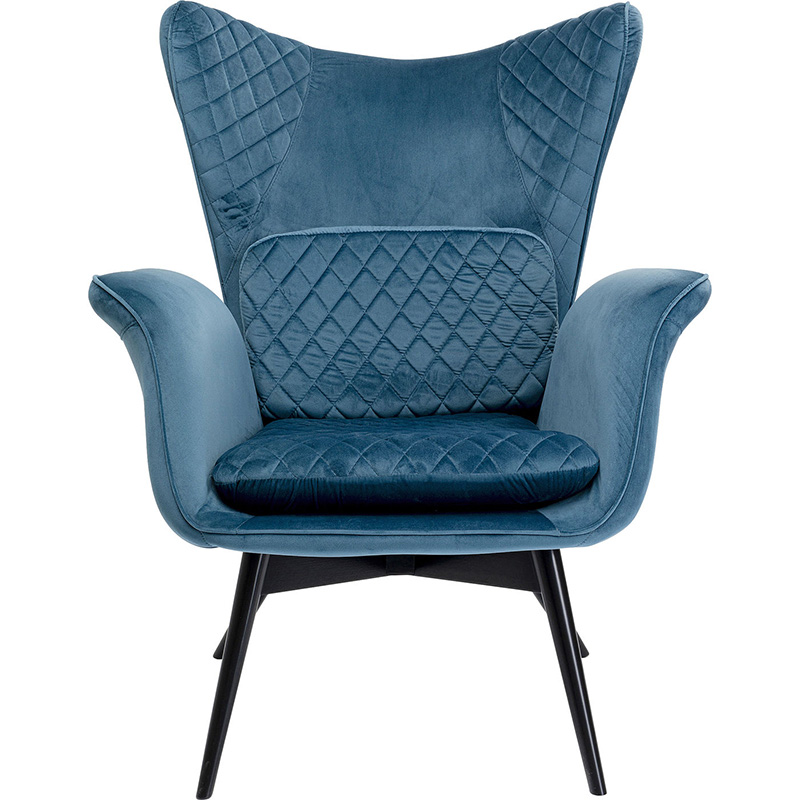 Кресло Blue Velvet Throne Синий Кресло Blue Velvet Throne Синий в Рязани | Loft Concept