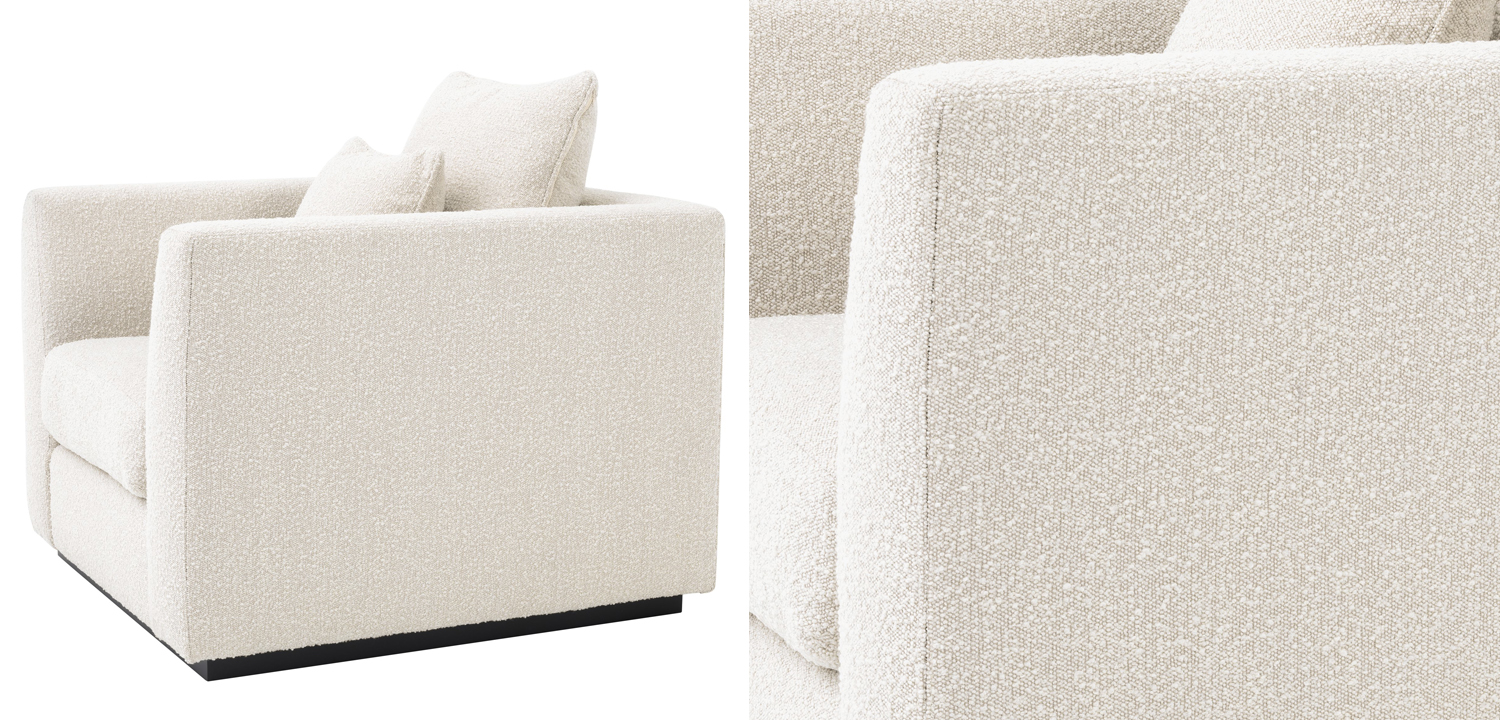 Кресло Eichholtz Chair Taylor Boucle cream - фото