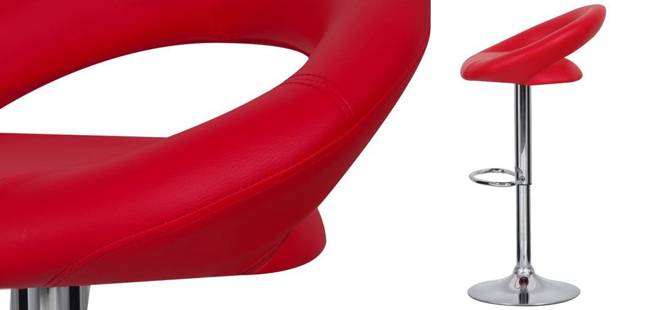 Барный стул Ring Dark Red Барный стул Ring Dark Red - Loft-Concept в Рязани