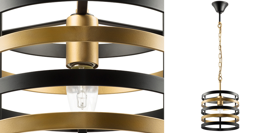 Подвесной светильник Gold Stripes Chandelier Подвесной светильник Gold Stripes Chandelier - Loft-Concept в Рязани