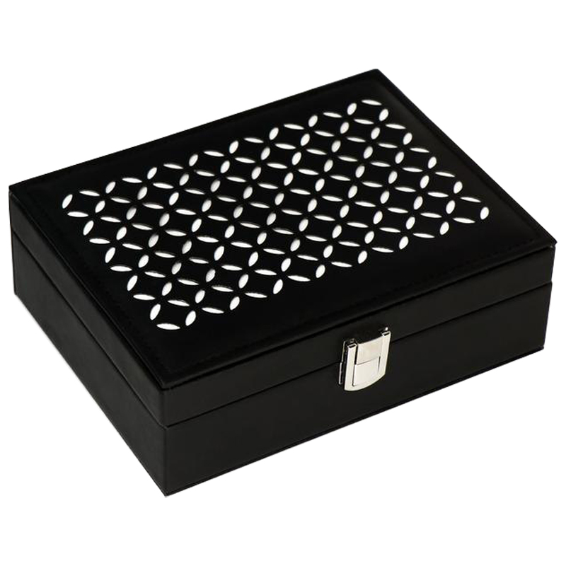 Шкатулка Vesper Jewerly Organizer Box black Черный Шкатулка Vesper Jewerly Organizer Box black Черный в Рязани | Loft Concept