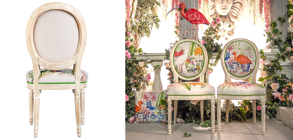 Стул White Heron and Hoopoe Stool - фото №1