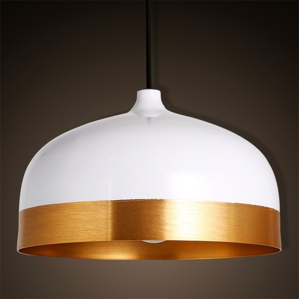 Подвесной светильник Cone Lux Pendant White Белый Глянцевое золото Подвесной светильник Cone Lux Pendant White Белый Глянцевое золото в Рязани | Loft Concept