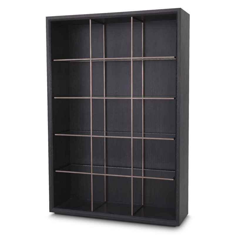 Стеллаж Eichholtz CABINET HENNESSEY Темный дуб Бронза Стеллаж Eichholtz CABINET HENNESSEY Темный дуб Бронза в Рязани | Loft Concept