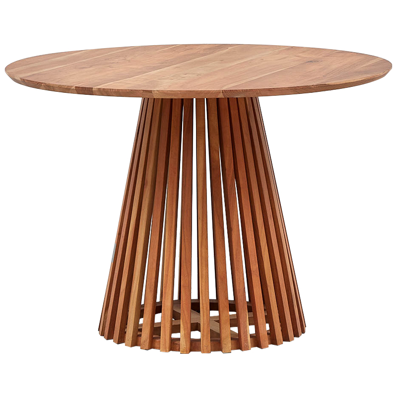 Обеденный круглый стол Seamus Wood Dining Table Коричневый Обеденный круглый стол Seamus Wood Dining Table Коричневый в Рязани | Loft Concept